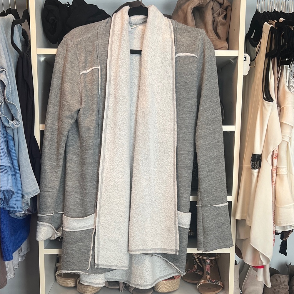 Hard Tail Gray and Cream Blazer